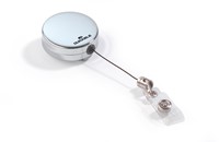 Durable afrolmechanisme voor badgehouder met drukknop, chroom-3
