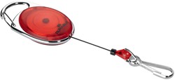 Durable afrolmechanisme met karabijnhaak rood, op blister
