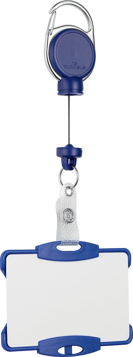Durable kaarthouder met afrolmechanisme Extra Strong, blauw