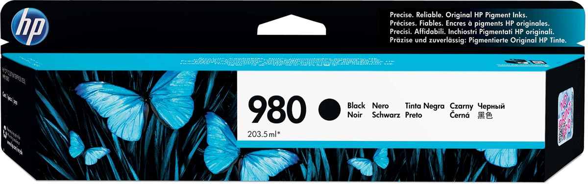 HP inktcartridge 980A, 10.000 pagina's, OEM D8J10A, zwart