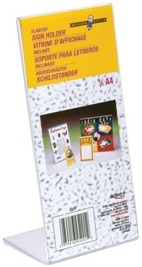 Deflecto Folderhouder L-voet ft 1/3 A4 afbeelding