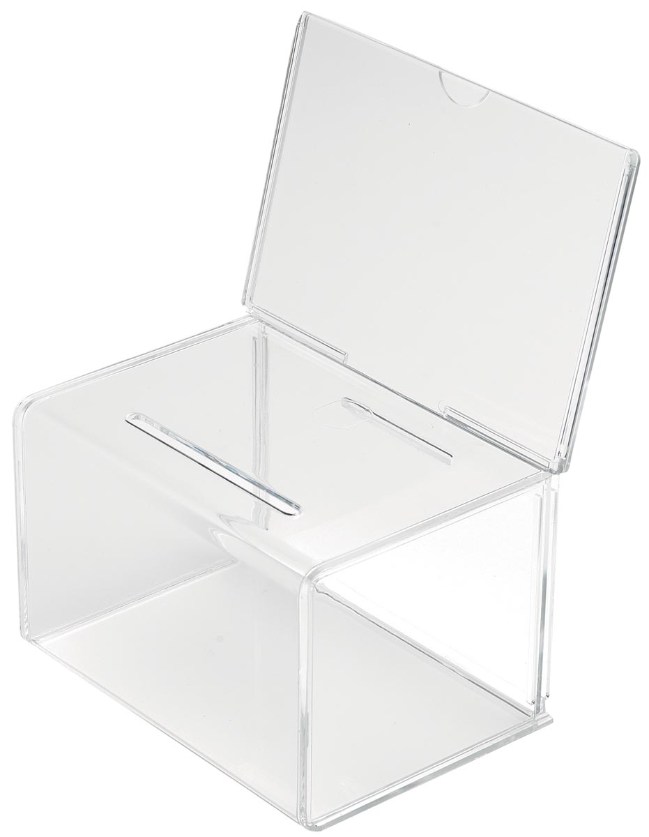 Deflecto ideeënbus met folderhouder, ft 20,5 x 13,5 x 16,5 cm afbeelding