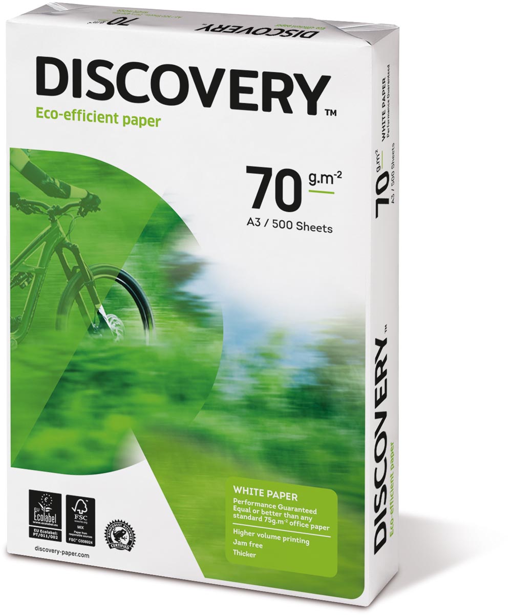Discovery kopieerpapier ft A3, 70 g, pak van 500 vel afbeelding