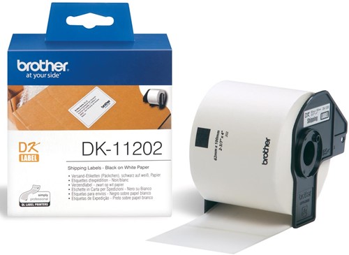 Brother etiketten voor QL, ft 62 x 100 mm, pak van 300 etiketten
