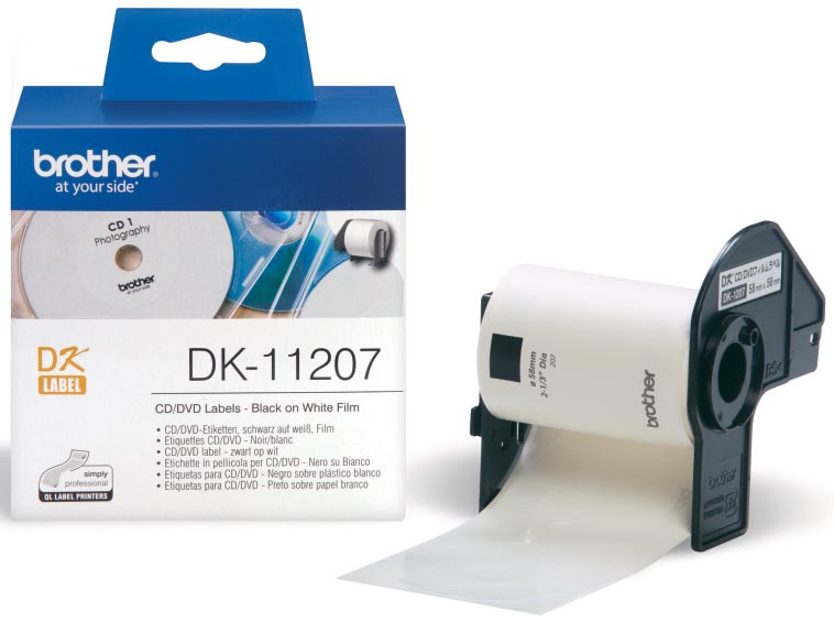 Brother etiketten voor QL, ft 58 x 58 mm, 100 etiketten