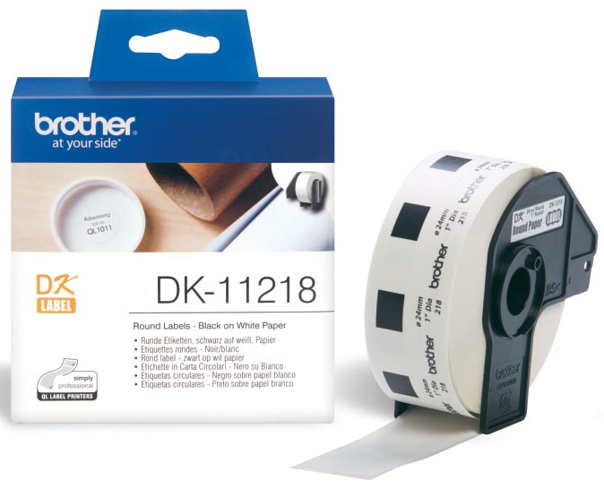 Brother etiketten voor QL, ft 24 x 24 mm, pak van 1000 etiketten