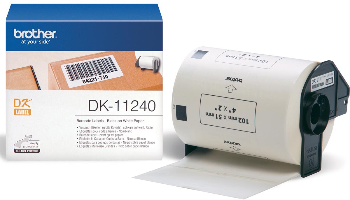 Brother etiketten voor QL, ft 102 x 51 mm, pak van 600 etiketten