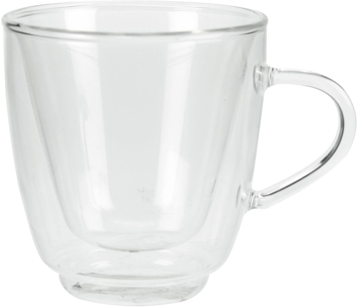 Cosy&Trendy Isolate Beker - Glas - 16 cl - Ø8,5x9 cm - Koffie - Dubbelwandig - 2 stuks