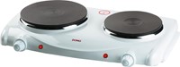 Domo elektrische kookplaat, 1000-1500W, wit