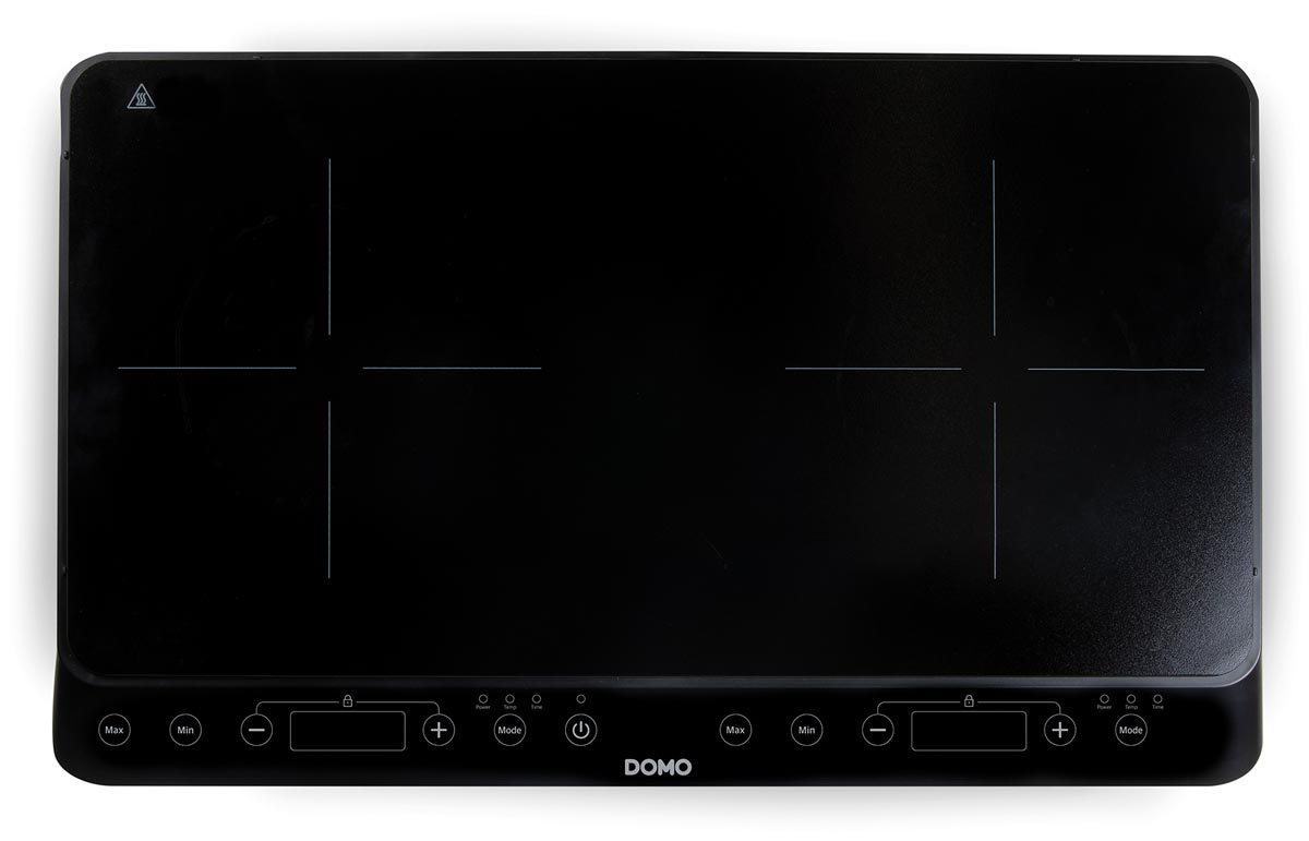 Domo dubbele inductiekookplaat 3500W, zwart