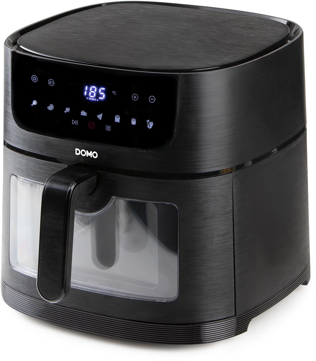 Domo heteluchtfriteuse Deli-Fryer met kijkvenster, 8 l, zwart afbeelding