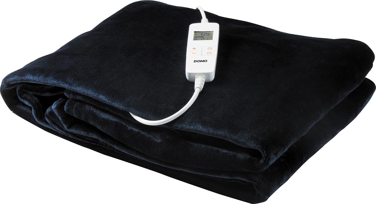 Domo elektrisch deken, donkerblauw