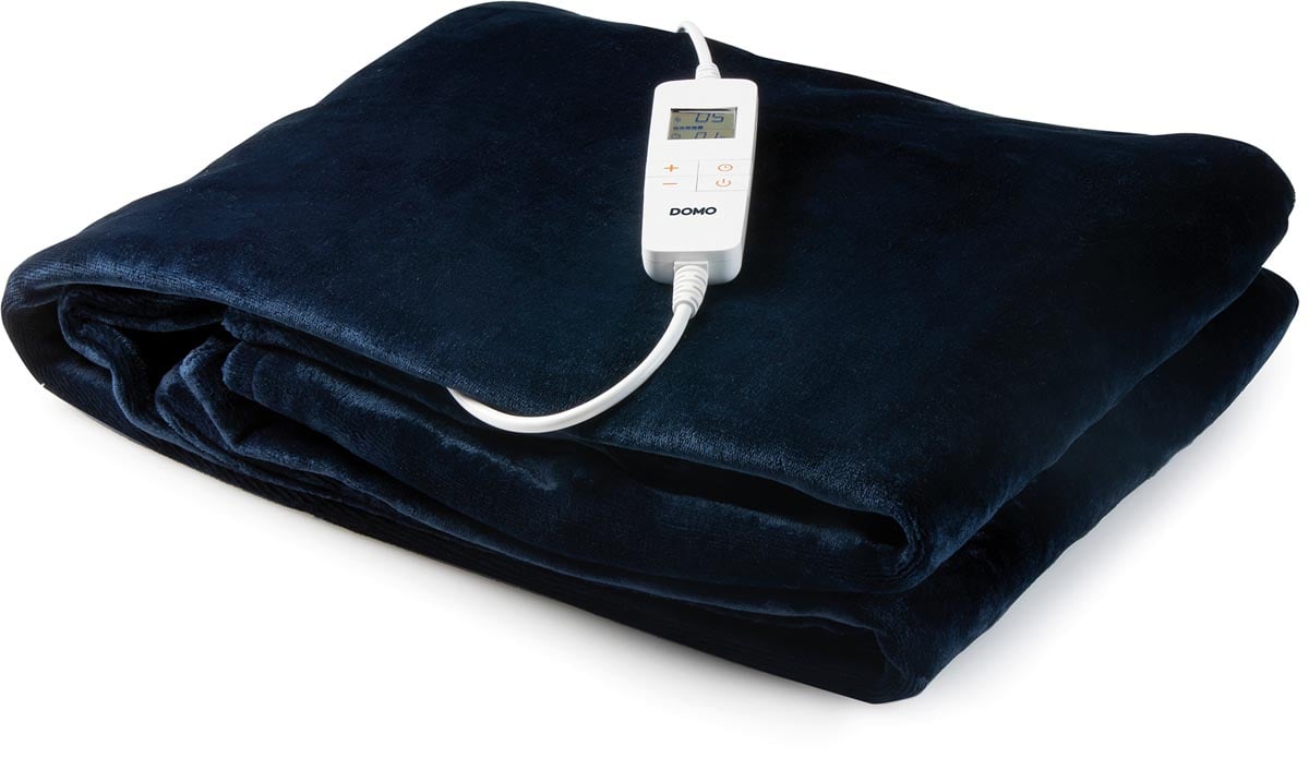 Domo elektrisch deken, donkerblauw Domo elektrisch deken, donkerblauw