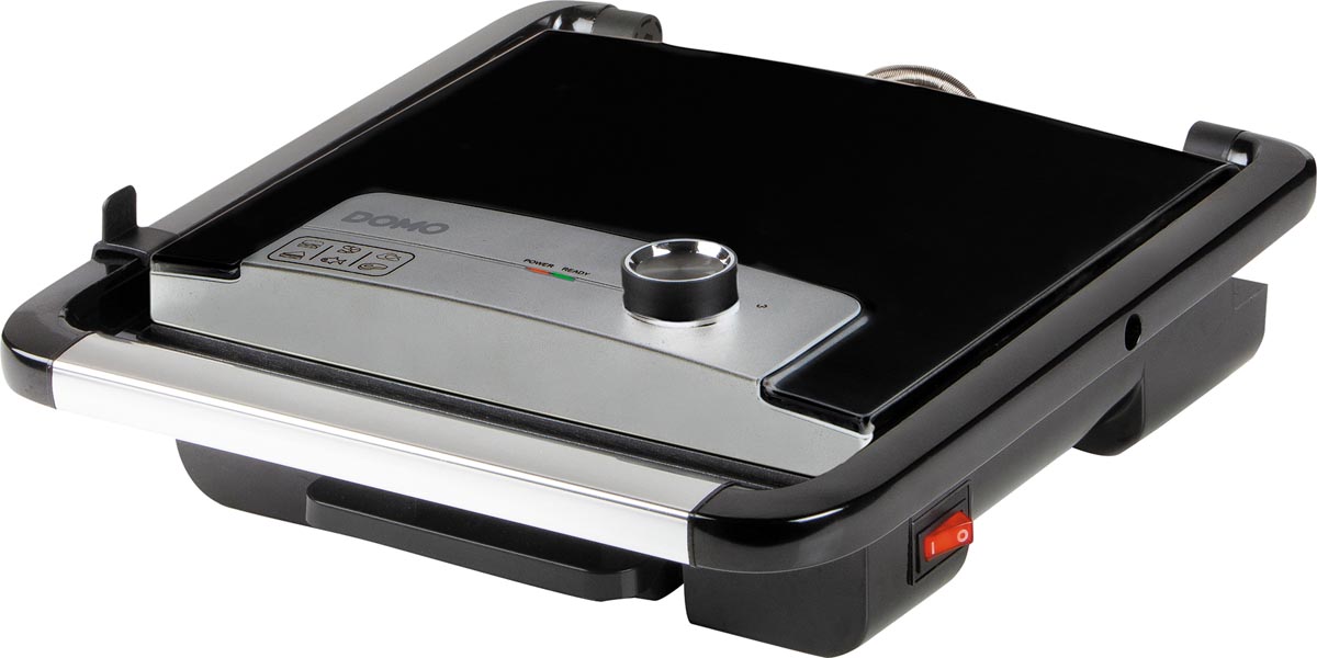Domo multifunctionele contactgrill, inox, zwart afbeelding