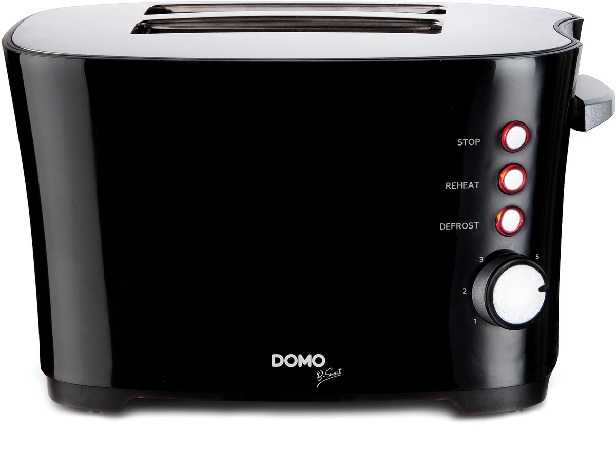 Domo Broodrooster B-Smart, voor 2 sneden brood, zwart afbeelding
