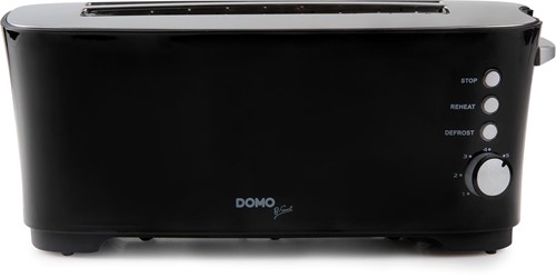 Domo Broodrooster B-Smart, voor 4 sneden brood, zwart