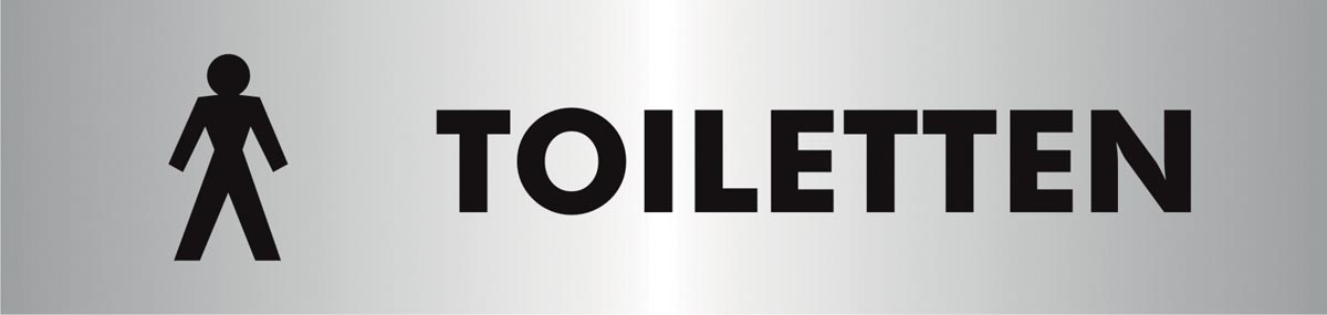 Stewart Superior zelfklevend pictogram heren toiletten