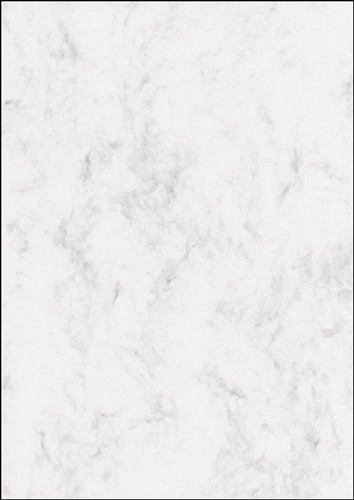 Sigel designpapier grijs gemarmerd, ft A4, 200 g, pak van 50 vel