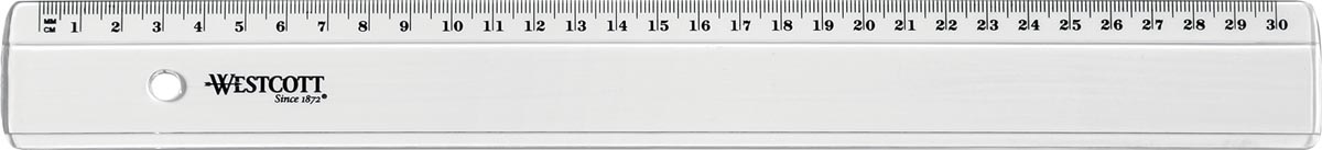 Westcott plastic lat 30 cm afbeelding