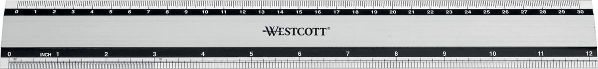 Westcott metalen lat 30 cm afbeelding