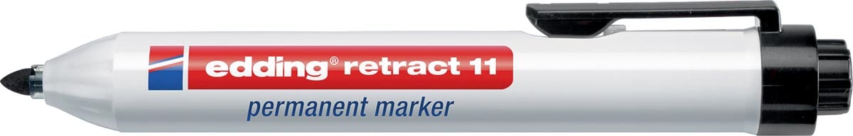 Edding permanent marker Retract 11 zwart afbeelding
