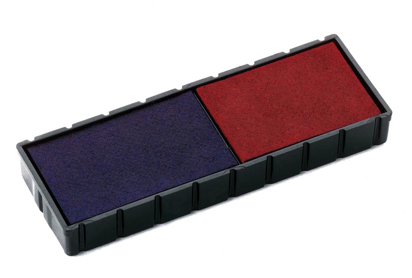 Colop stempelkussen, blauw en rood, voor stempel S120WD