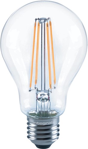 Integral Classic Globe LED lamp E27, dimbaar, 2.700 K, 7,3 W, 806 lumen