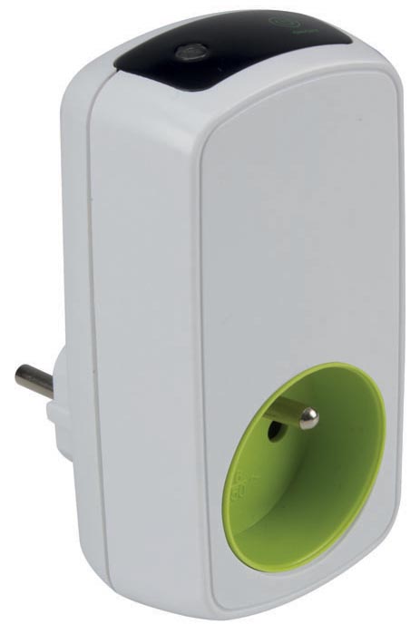 Perel contactdoos met timer, wit, voor Nederland