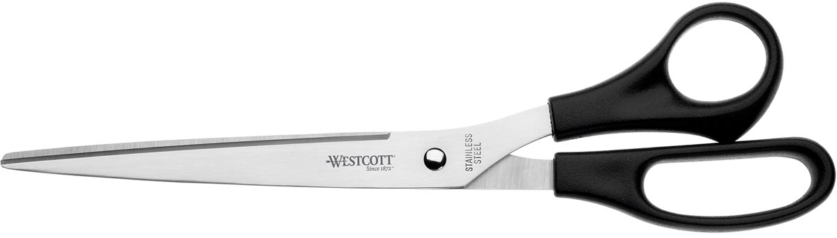 Westcott schaar 26 cm, asymmetrische ogen, zwart afbeelding