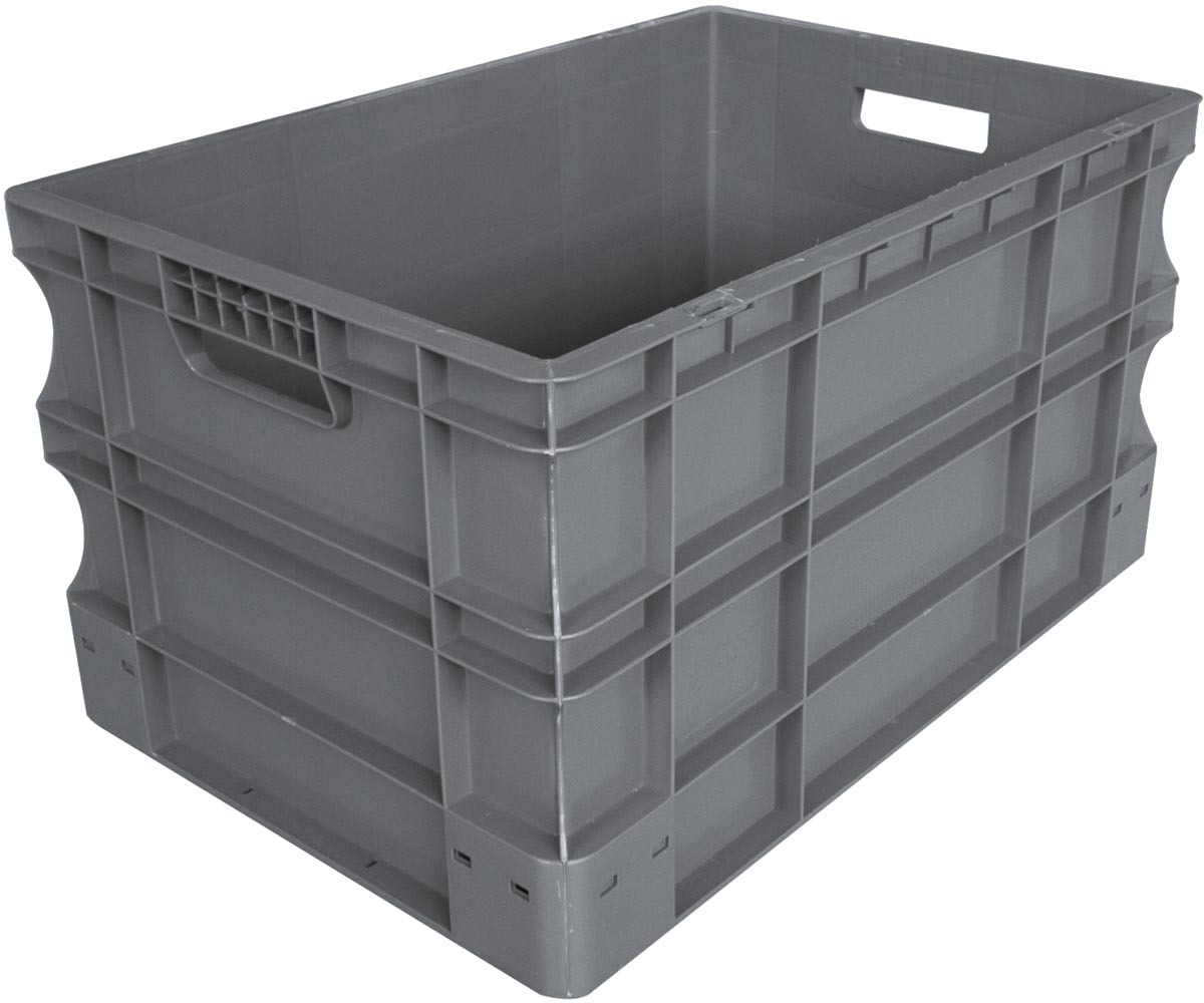 Viso stapelbare bak, 70 liter, grijs