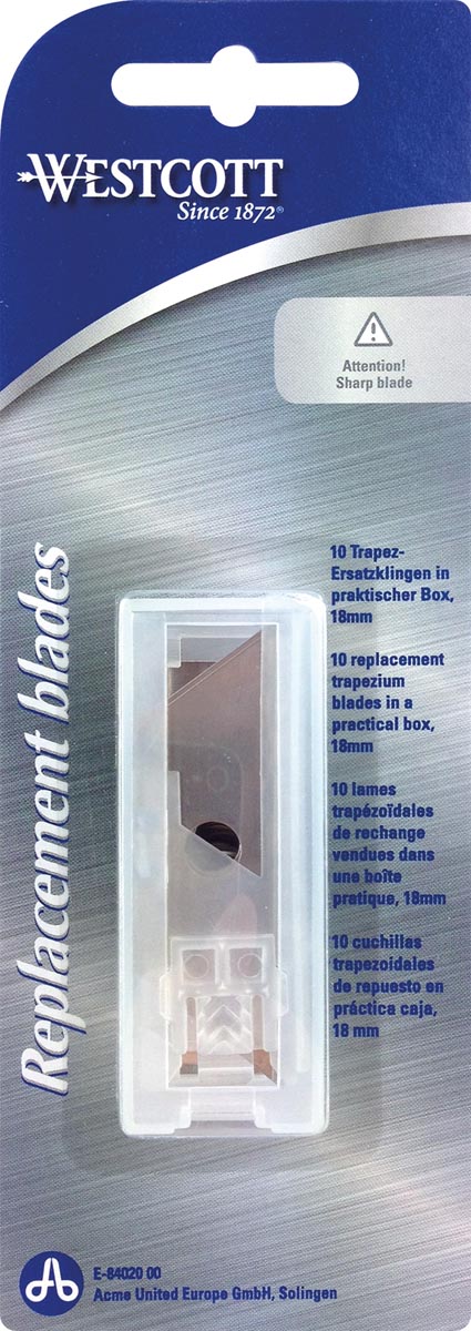 Westcott vervangmesjes voor diverse cutters, 10 stuks afbeelding