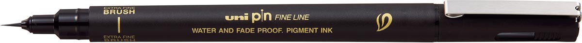 Uni Pin fineliner, brush, ultrafijn, zwart Uni Pin fineliner, brush, ultrafijn, zwart
