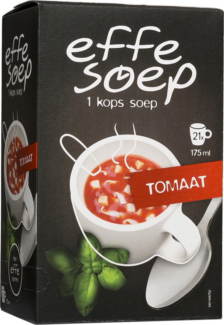 Effe Soep 1-kops, tomaat, 175 ml, doos van 21 zakjes afbeelding