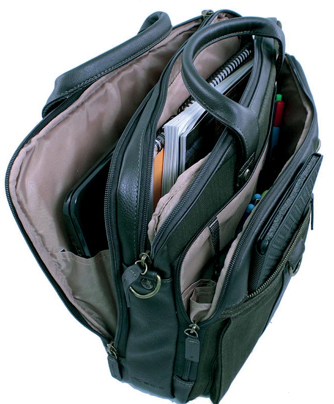 Solo laptoptas Executive Bradford voor 15,6 inch laptops, olijfkleurig