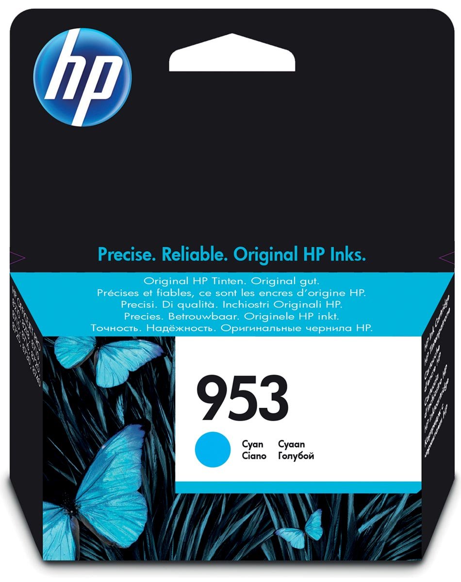 HP inktcartridge 953, 630 pagina&apos;s, OEM F6U12AE, cyaan afbeelding