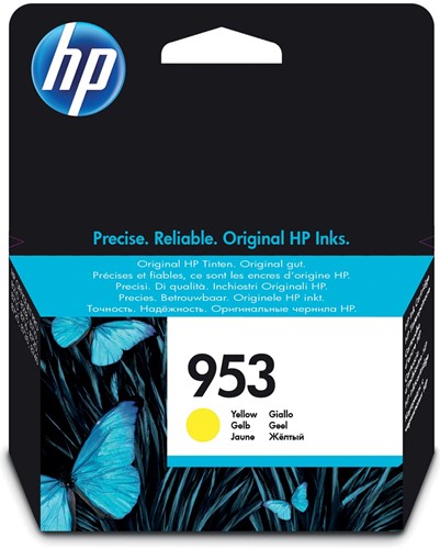 HP inktcartridge 953, 630 pagina's, OEM F6U14AE, geel