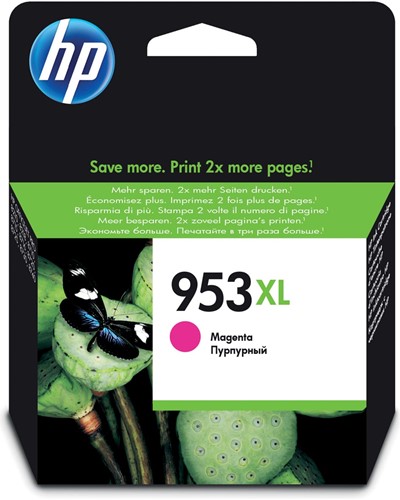 HP inktcartridge 953XL, 1.450 pagina's, OEM F6U17AE, magenta