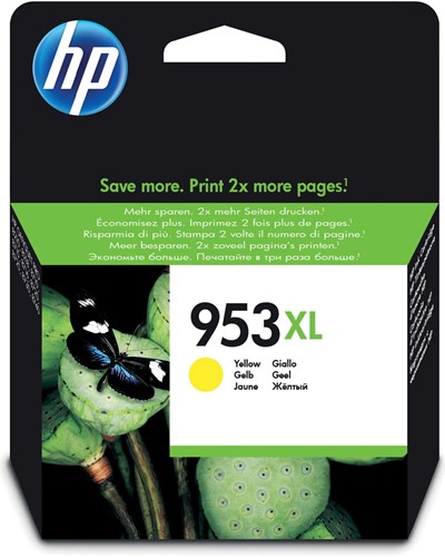HP inktcartridge 953XL, 1.450 pagina's, OEM F6U18AE, geel