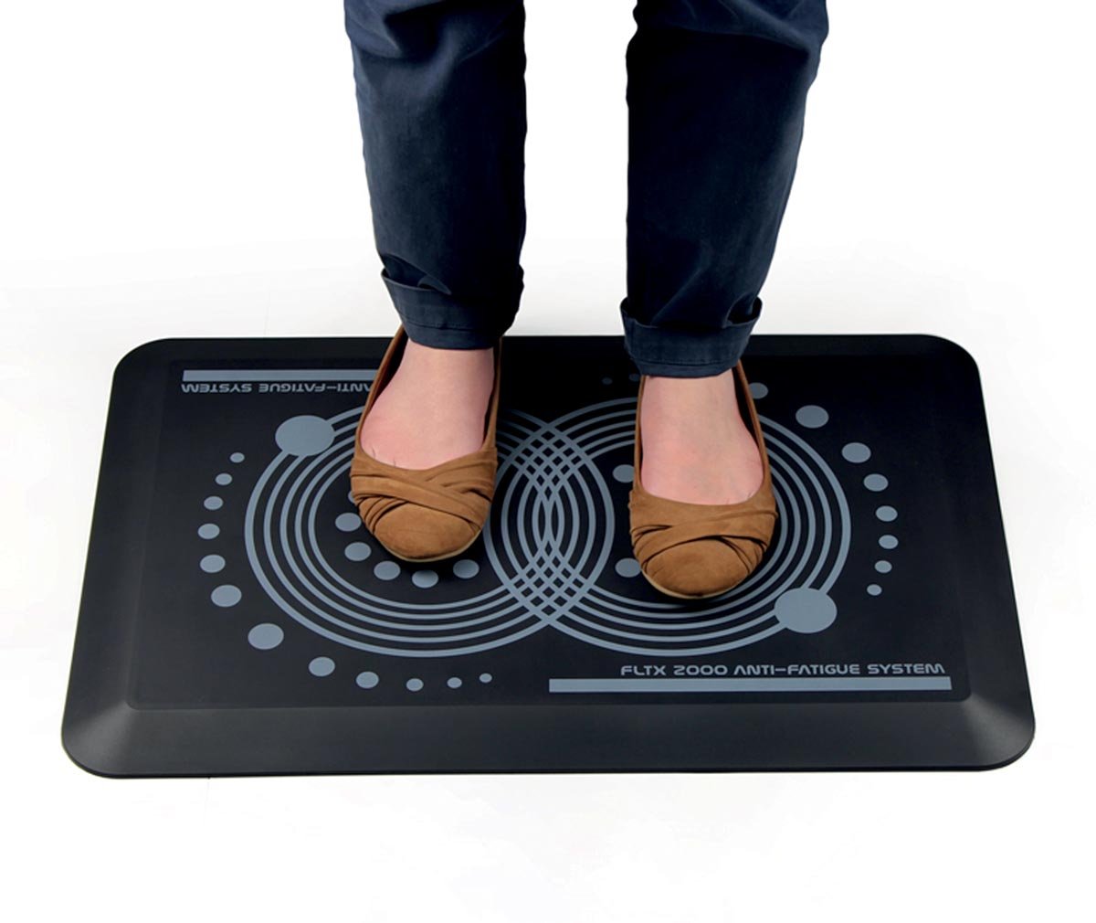 AFS-TEX antivermoeidheidsmat met ergonomische print, met anti-microbieel middel, ft 60 x 40 cm