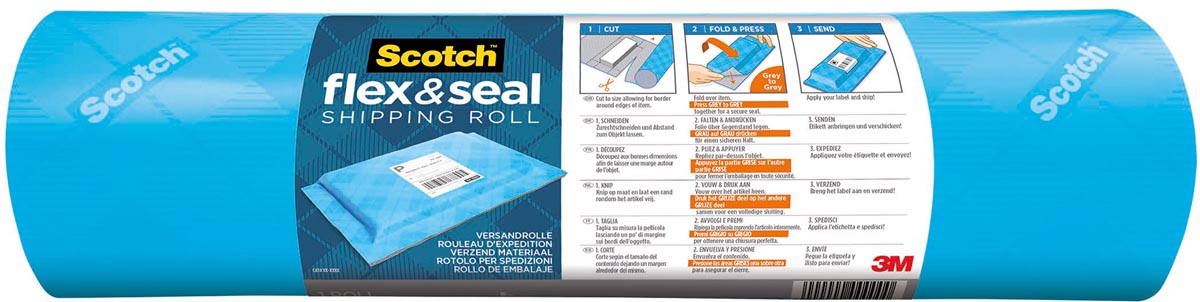 Scotch verpakkingsrol Flex & Seal, ft 38 cm x 3 m