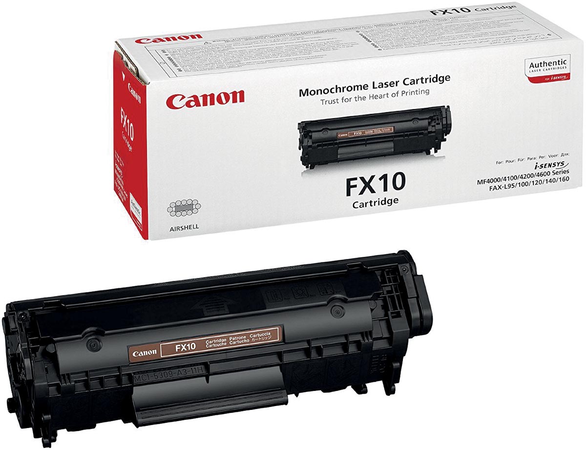 Canon toner FX10, 2.000 pagina's, OEM 0263B002, zwart