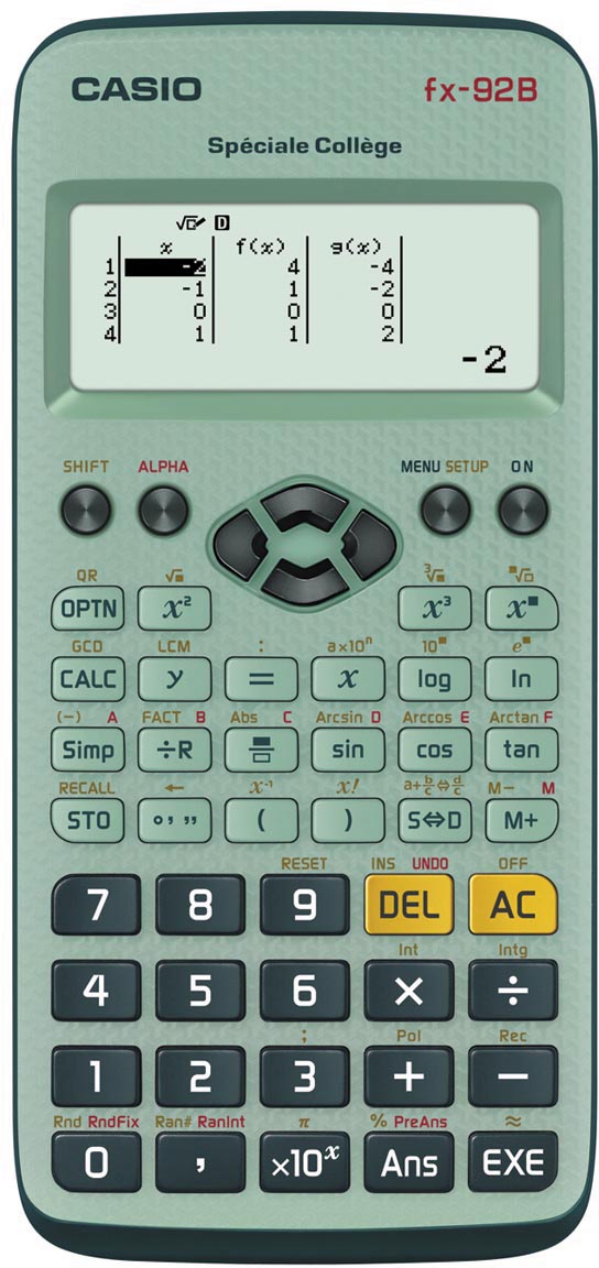 Casio wetenschappelijke rekenmachine FX92B Special College