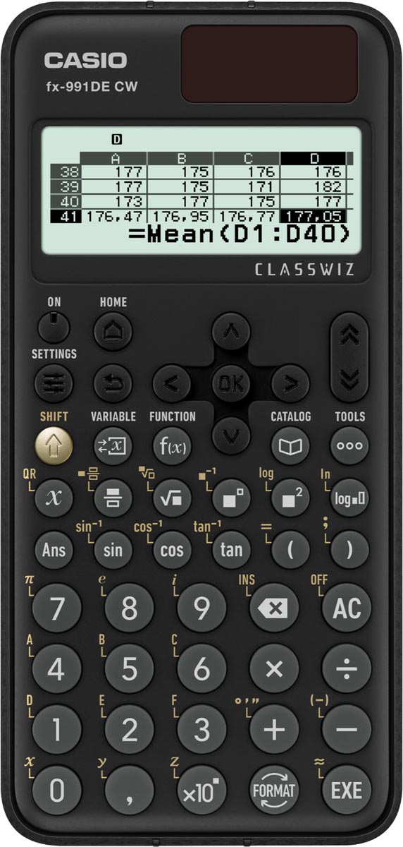 Casio wetenschappelijke rekenmachine FX-991DECW, Duitstalige versie afbeelding