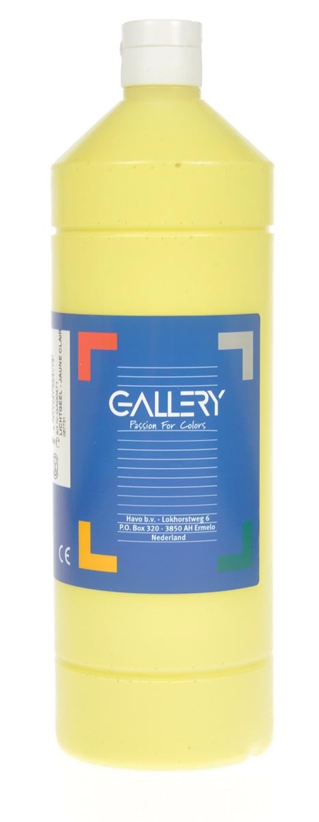 Gallery plakkaatverf, flacon van 1 l, lichtgeel afbeelding