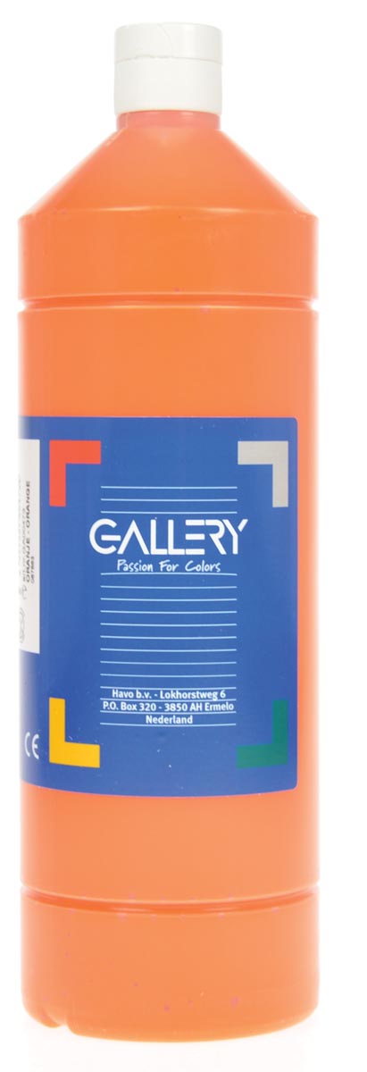 Gallery plakkaatverf, flacon van 1 l, oranje afbeelding