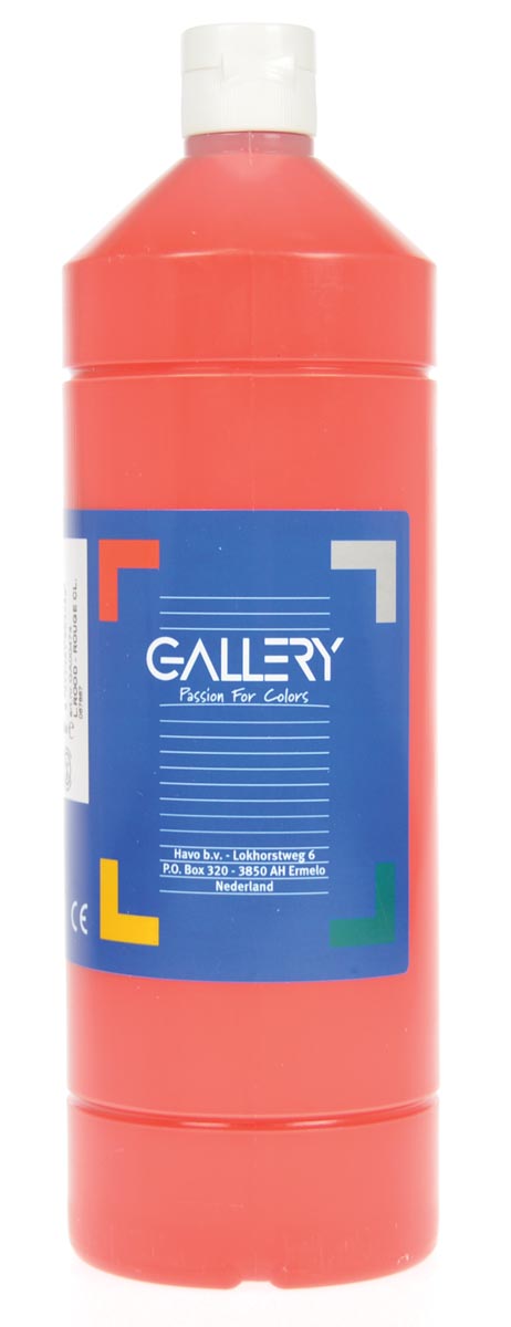 Gallery plakkaatverf, flacon van 1 l, lichtrood afbeelding