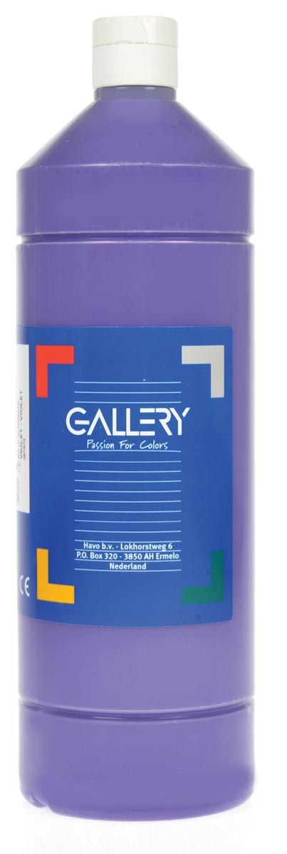 Gallery plakkaatverf, flacon van 1 l, paars afbeelding