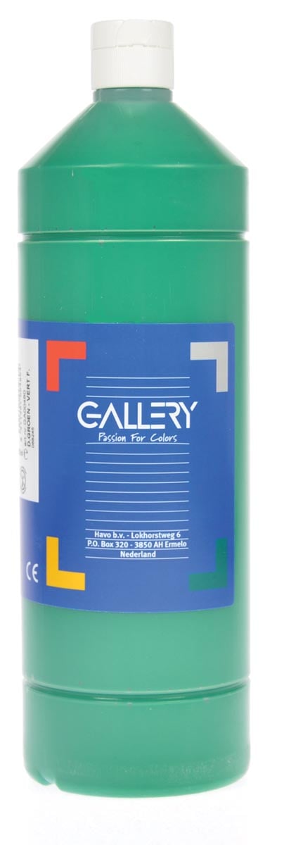 Gallery plakkaatverf, flacon van 1 l, donkergroen afbeelding