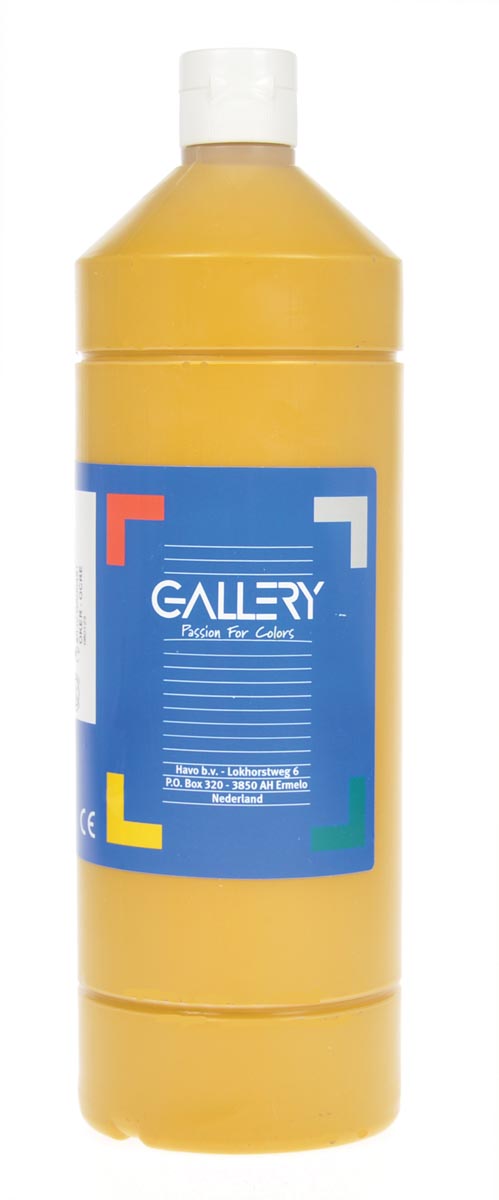 Gallery plakkaatverf, flacon van 1 l, oker afbeelding
