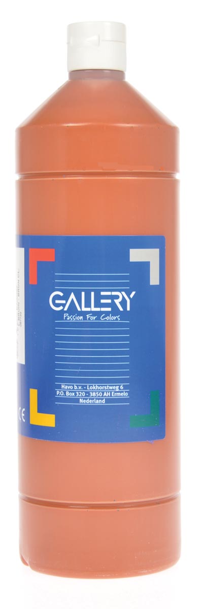 Gallery plakkaatverf, flacon van 1 l, lichtbruin afbeelding